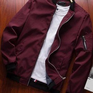 Hypest Fit Burgundy Bomber Jacket